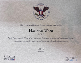 Hannah Award 1